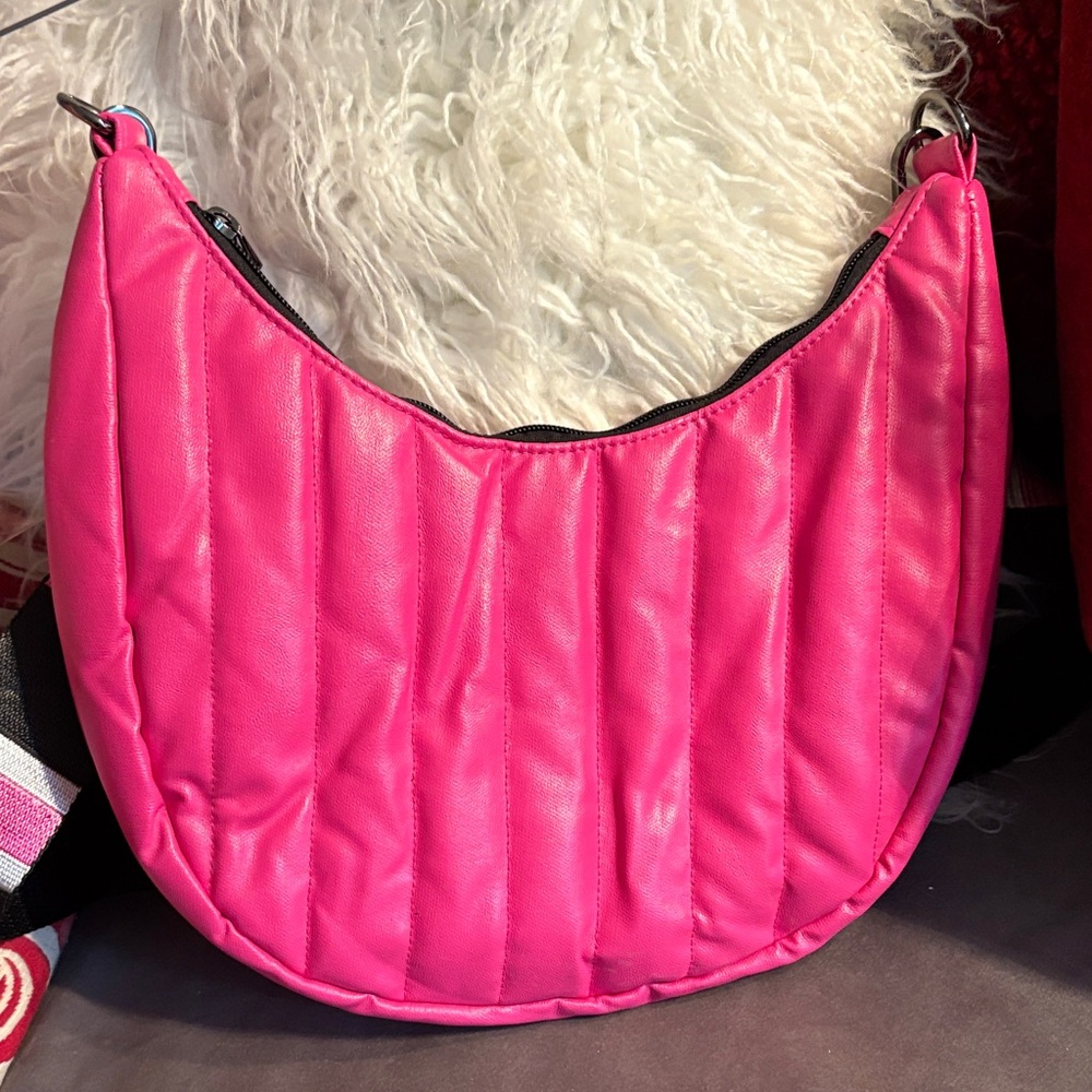 Think Rolyn-Pink Quilted crossbody Bag